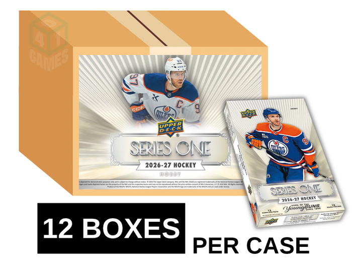 2026-27 Upper Deck Series 1 Hockey Hobby 12 Box Case — Anglais