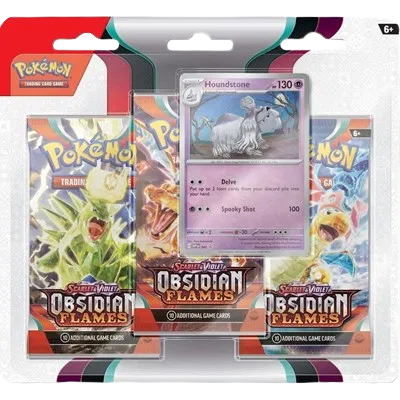 Pokémon — Obsidian Flames 3 Pack Blister [Houndstone] — Anglais