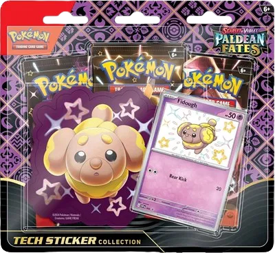 Paldean Fates Tech Sticker Collection [Fidough] — édition anglaise
