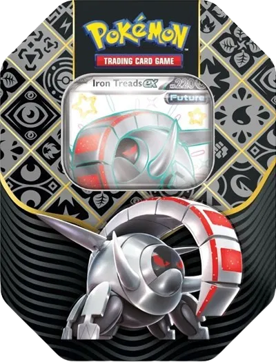 Pokémon — Paldean Fates International Tin [Iron Treads ex] — Anglais