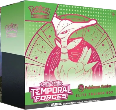 Pokémon — Temporal Forces Pokemon Center Elite Trainer Box (Exclusive) [Iron Leaves] — Anglais