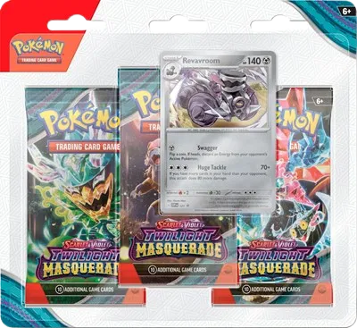 Pokémon — Twilight Masquerade 3 Pack Blister [Revavroom] — Anglais