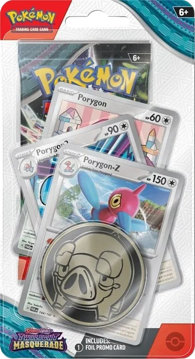 Pokémon — Twilight Masquerade Premium Checklane Blister [Porygon] — Anglais