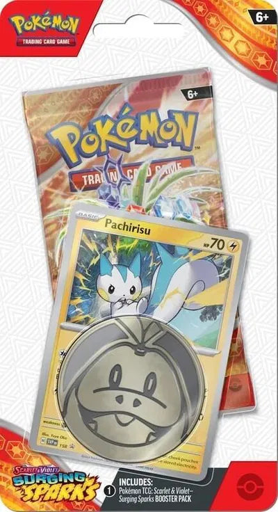 Pokémon — Surging Sparks Single Pack Blister [Pachirisu] — Anglais