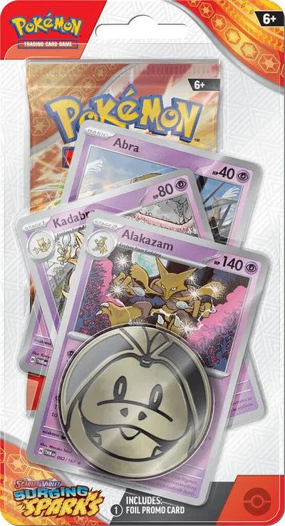Pokémon — Surging Sparks Premium Checklane Blister [Abra] — Anglais