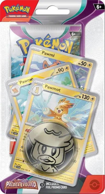 Paldea Evolved Premium Checklane Blister [Pawmot] — édition anglaise