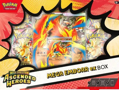 Pokémon — Ascended Heroes Mega Emboar ex Box — Anglais