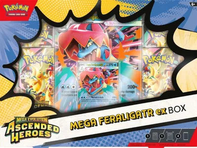 Ascended Heroes Mega Feraligatr ex Box — édition anglaise