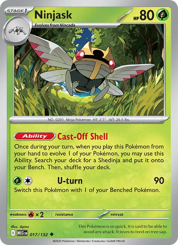 Ninjask — 017/132 — Mega Evolution