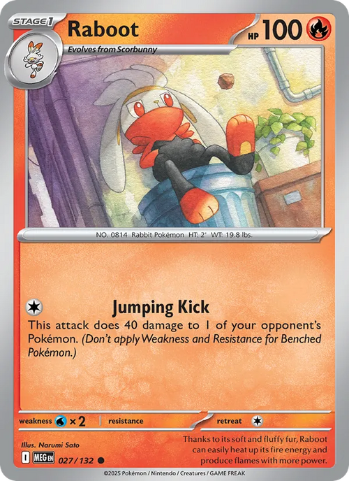 Raboot — 027/132 — Mega Evolution