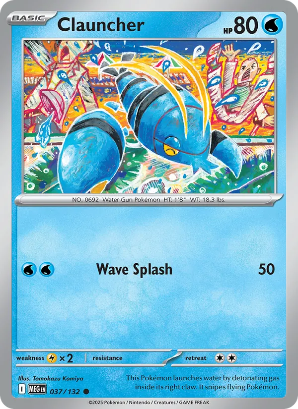 Clauncher — 037/132 — Mega Evolution