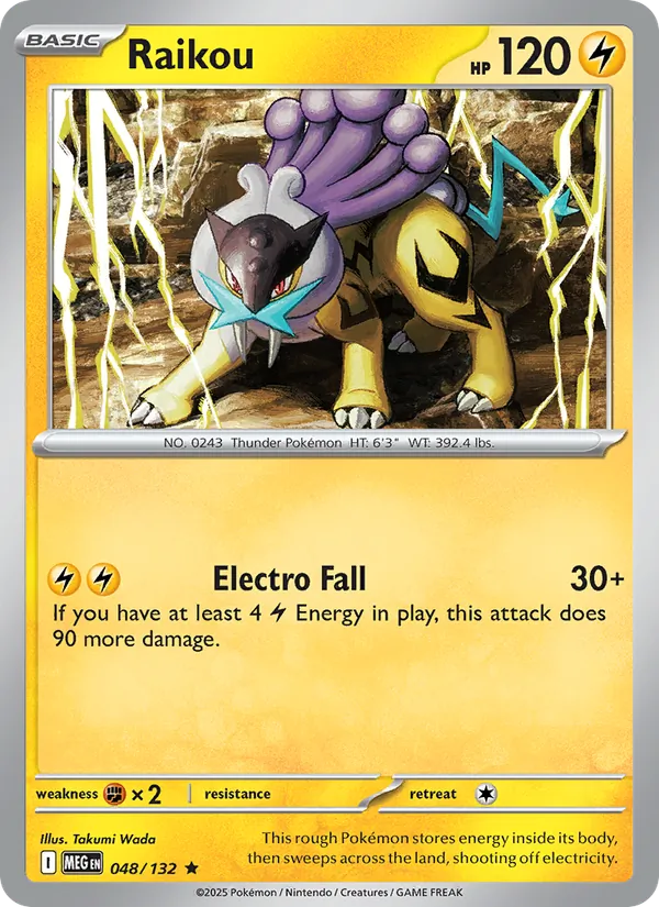 Raikou — 048/132 — Mega Evolution