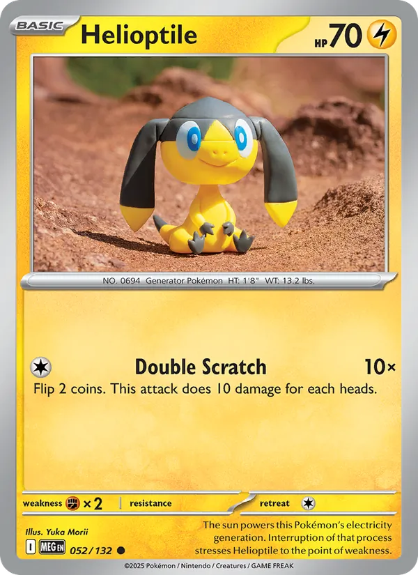 Helioptile — 052/132 — Mega Evolution