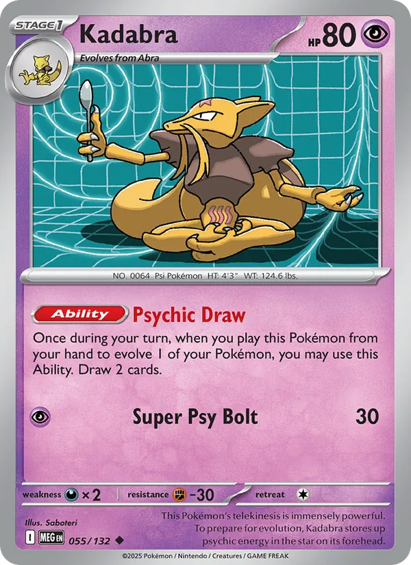 Kadabra — 055/132 — Mega Evolution