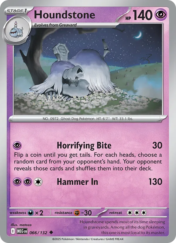 Houndstone — 066/132 — Mega Evolution