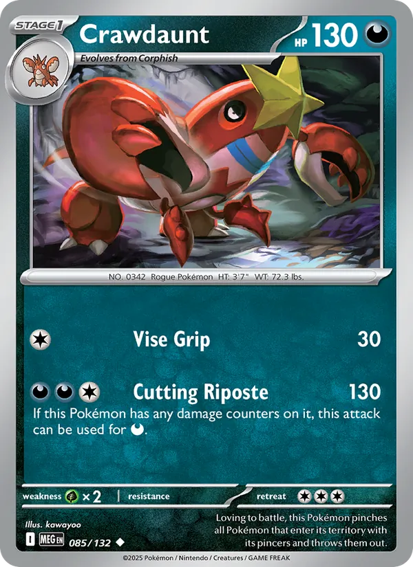 Crawdaunt — 085/132 — Mega Evolution