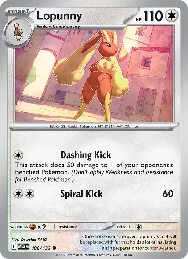 Lopunny — 108/132 — Mega Evolution
