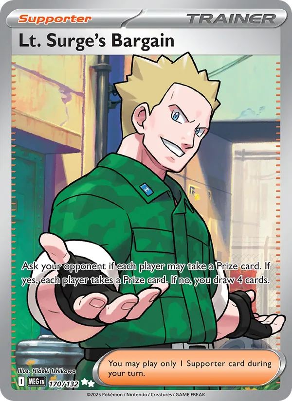 Lt. Surge's Bargain — 170/132 — Mega Evolution