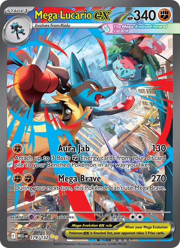 Mega Lucario ex — 179/132 — Mega Evolution