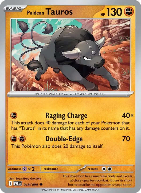 Paldean Tauros 048/94 — Phantasmal Flames