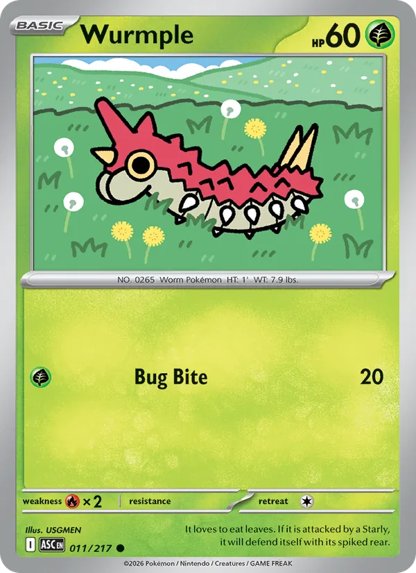 Wurmple 011/217 — Ascended Heroes