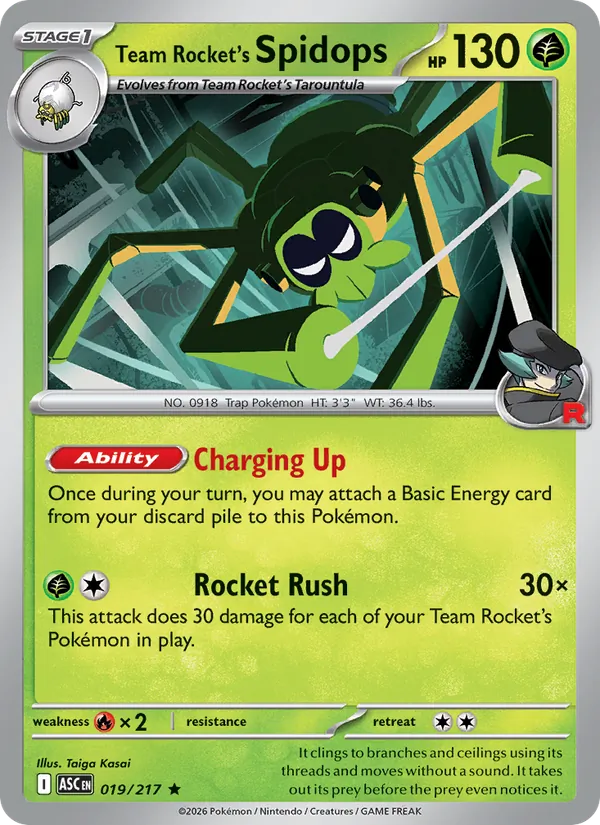 Team Rocket's Spidops 019/217 — Ascended Heroes