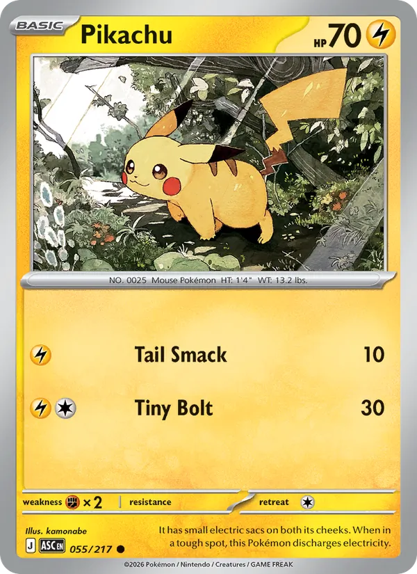 Pikachu 055/217 — Ascended Heroes