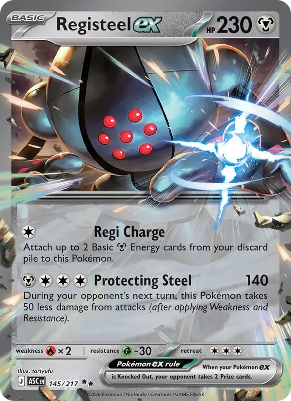 Registeel ex 145/217 — Ascended Heroes