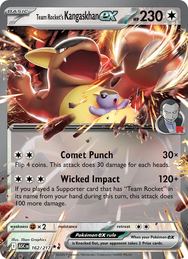 Team Rocket's Kangaskhan ex 162/217 — Ascended Heroes