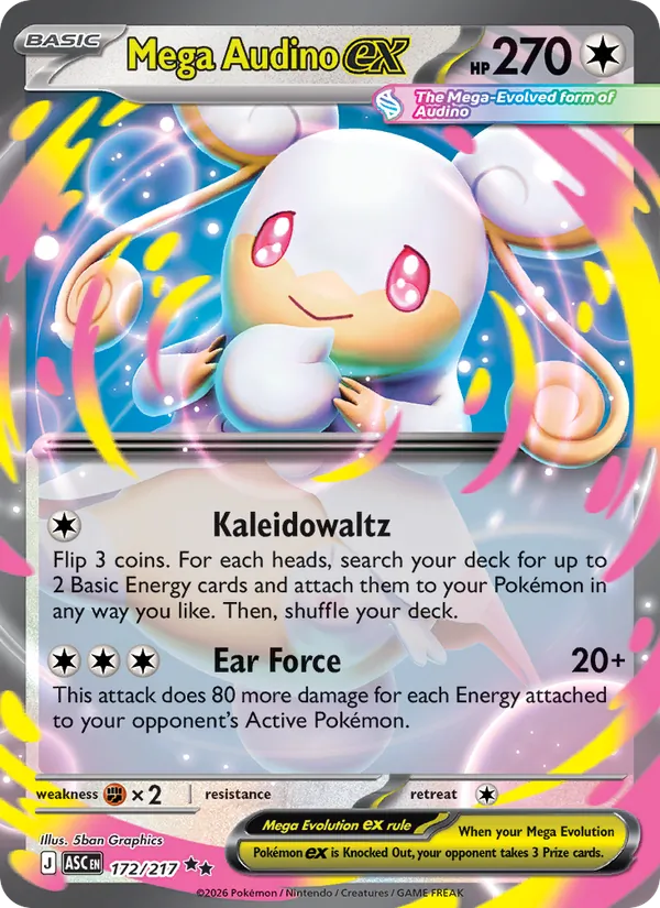 Mega Audino ex 172/217 — Ascended Heroes