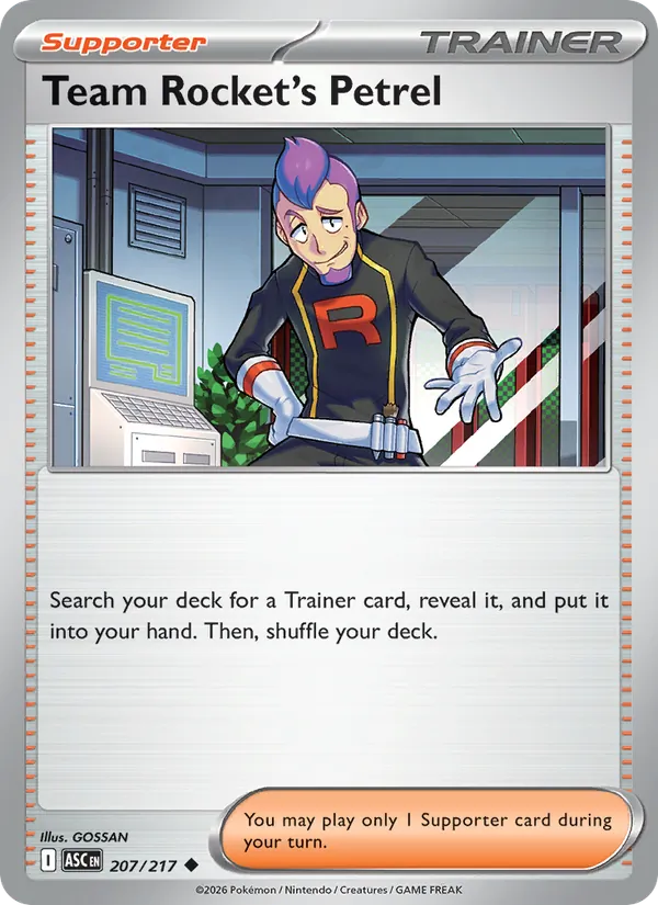 Team Rocket's Petrel 207/217 — Ascended Heroes