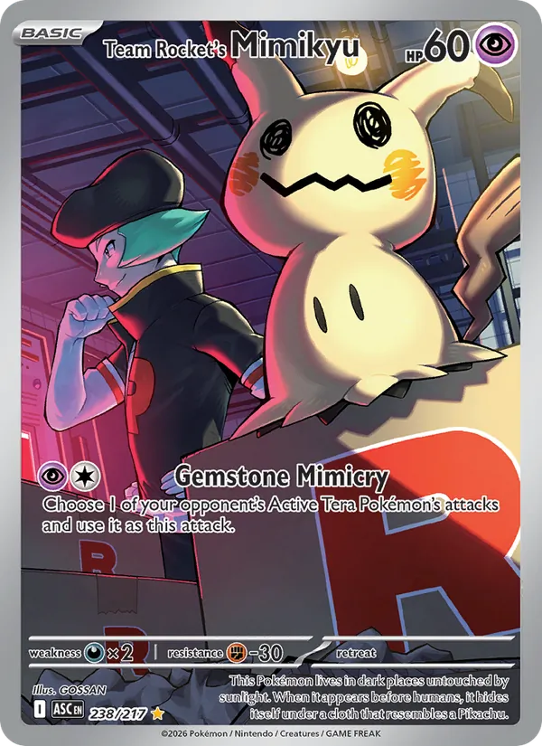 Team Rocket's Mimikyu 238/217 — Ascended Heroes