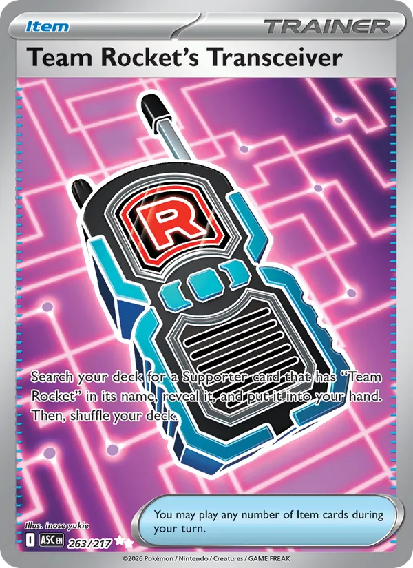 Team Rocket's Transceiver 263/217 — Ascended Heroes