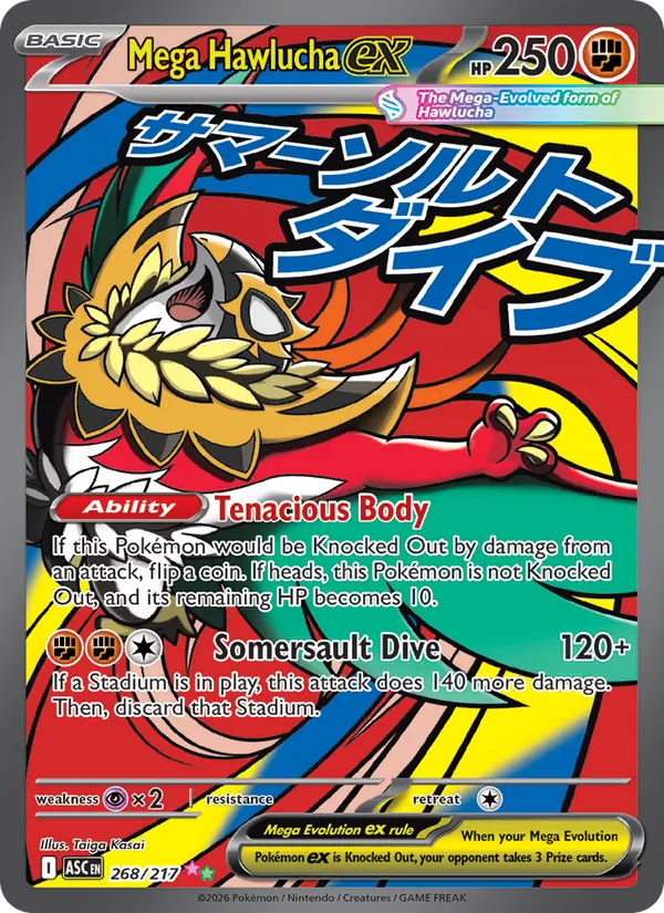 Mega Hawlucha ex 268/217 — Ascended Heroes