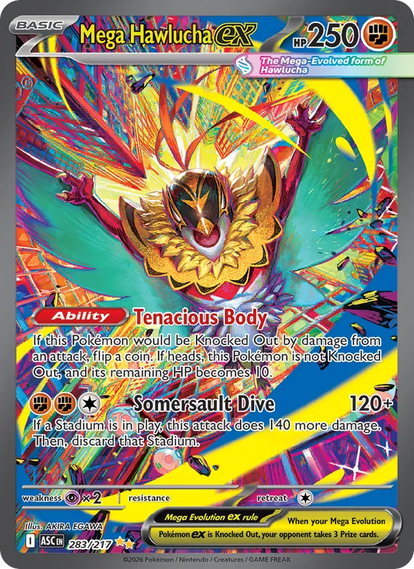 Mega Hawlucha ex 283/217 — Ascended Heroes