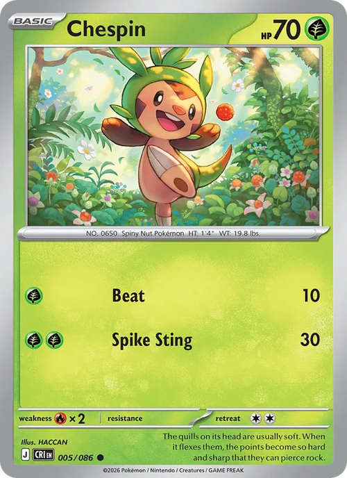 Chespin 005/86 — Chaos Rising
