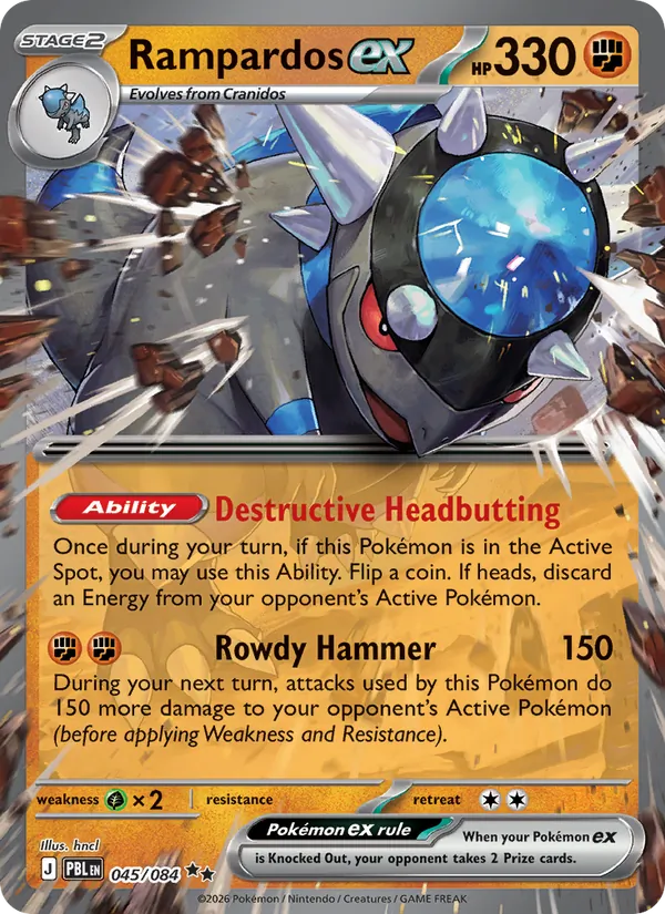Rampardos ex 045/84 — Pitch Black