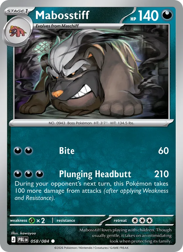Mabosstiff 058/84 — Pitch Black