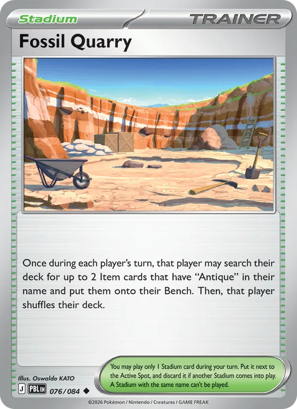 Fossil Quarry 076/84 — Pitch Black