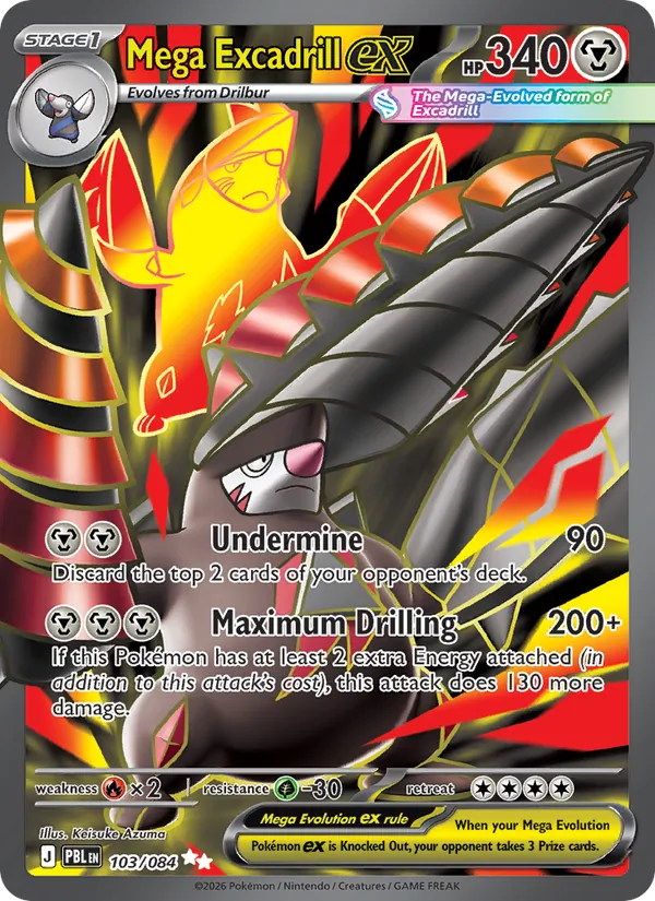 Mega Excadrill ex 103/84 — Pitch Black