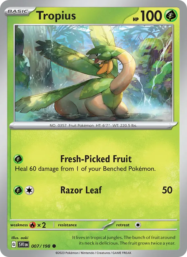 Tropius 007/198 — Scarlet & Violet