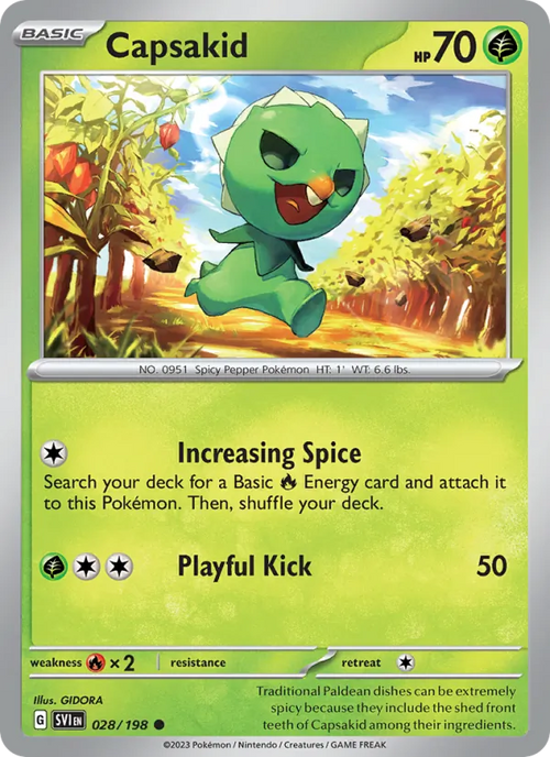 Capsakid 028/198 — Scarlet & Violet