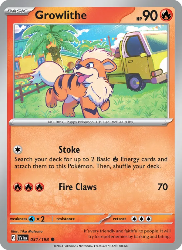 Growlithe 031/198 — Scarlet & Violet