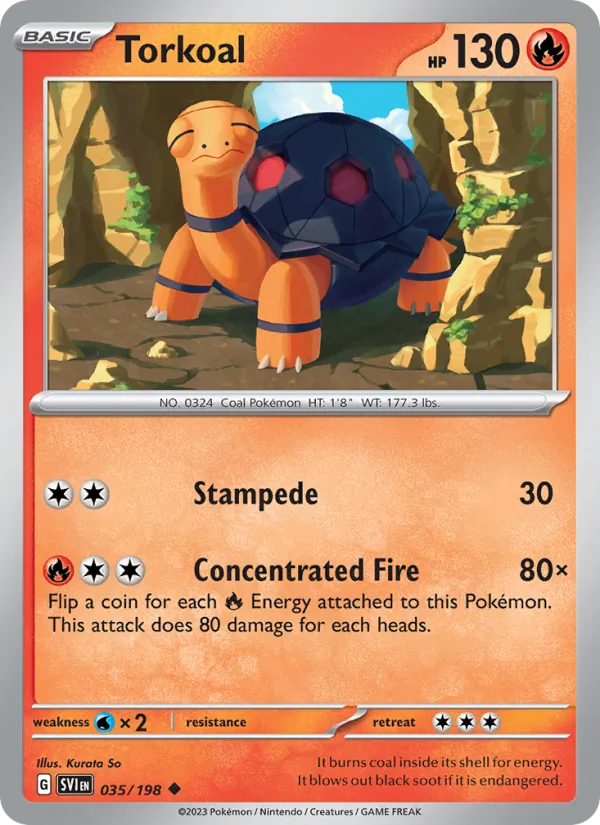 Torkoal 035/198 — Scarlet & Violet
