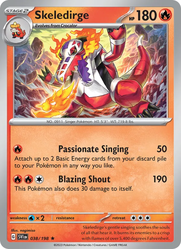 Skeledirge 038/198 — Scarlet & Violet