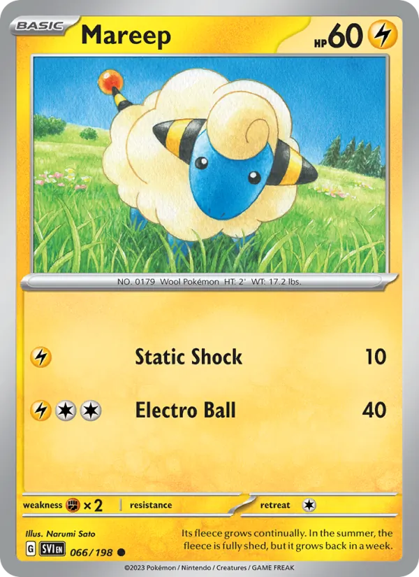 Mareep 066/198 — Scarlet & Violet