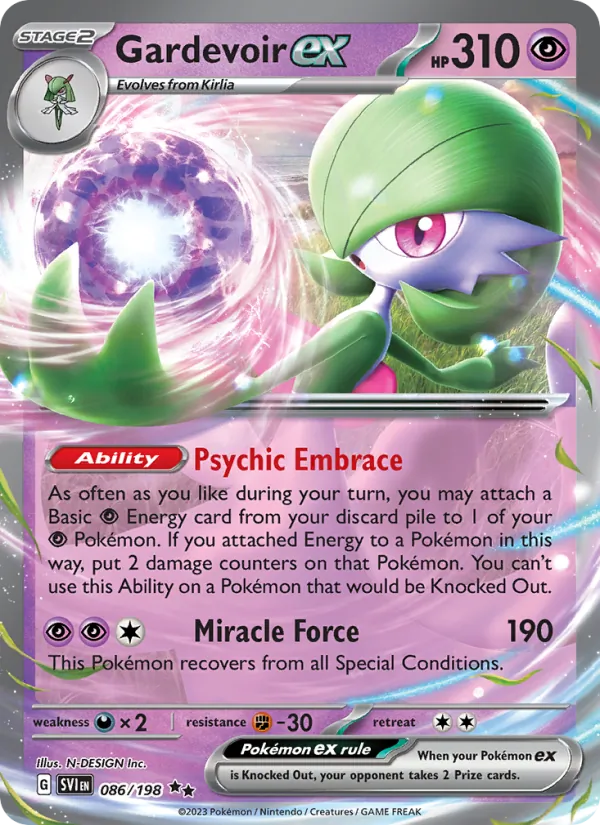 Gardevoir ex 086/198 — Scarlet & Violet