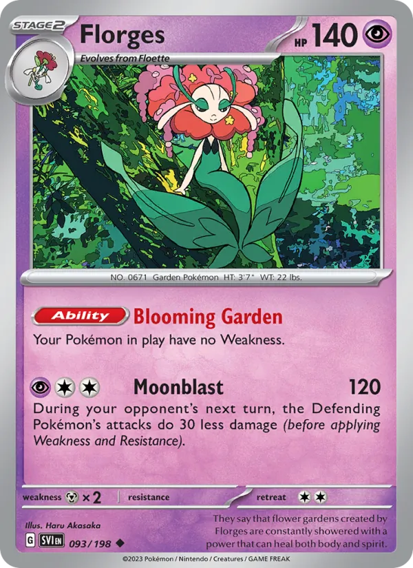 Florges 093/198 — Scarlet & Violet