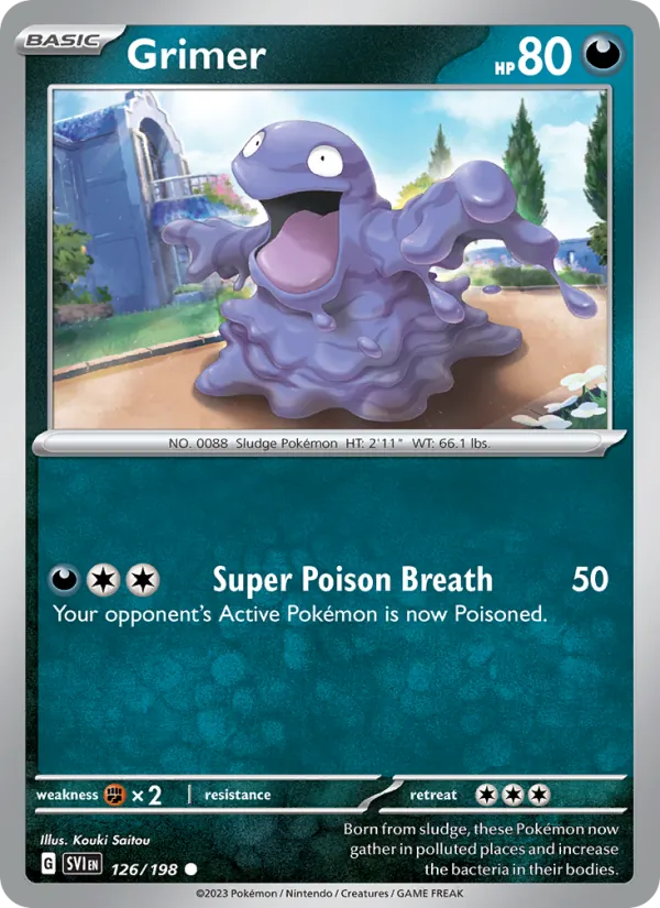 Grimer 126/198 — Scarlet & Violet
