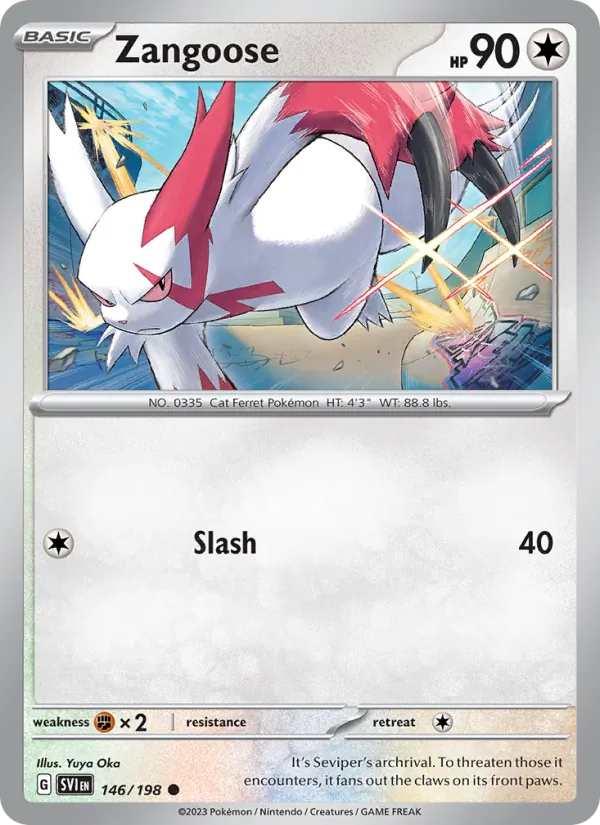 Zangoose 146/198 — Scarlet & Violet